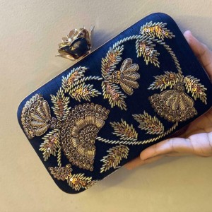 Embroidered Clutch Bag