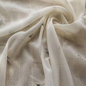 Embroidered Crease Fabric