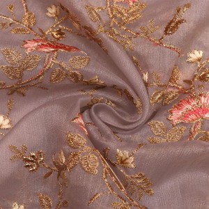 Embroidered Organza Fabric