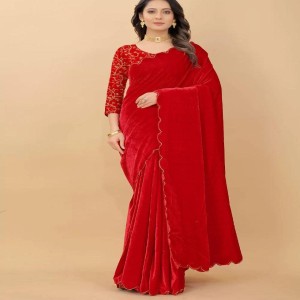 Embroidered Velvet Designer