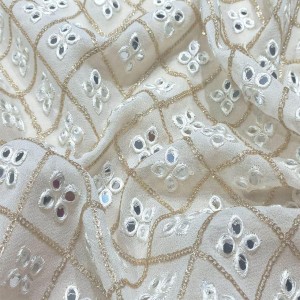 Embroidery Mirror Work Fabric