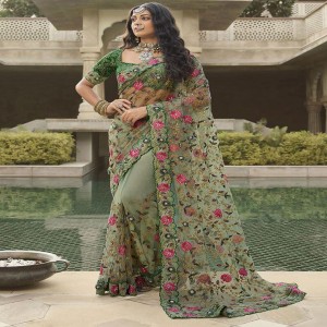 Embroidery Work Sare