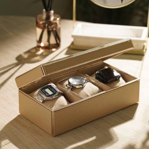 Faux Leather Watch Box