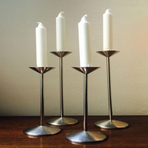 Finishe Satin Candle Stand