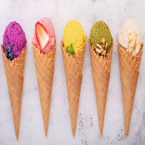 Flavored Ice Cream Cones, Chopped nuts or sprinkles
