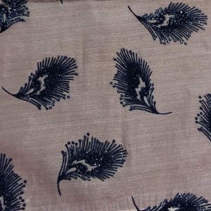 Flock Printed Fabric