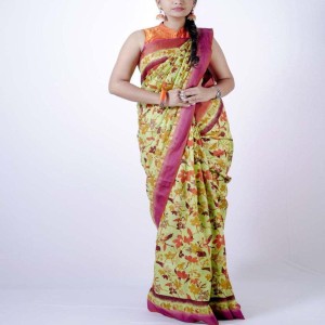  Floral Hand Printed Saree