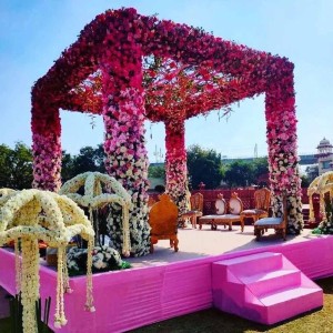 Floral Wedding Mandap