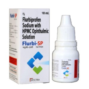 Flurbiprofen Sodium Eye Drops, Initial irritation aid