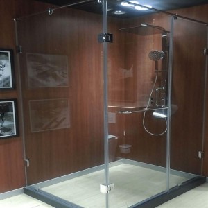 Frameless Shower Partition, Any size, Transparent colour