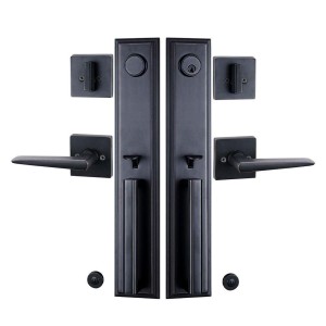 French Door Knob Set, Single cylinder deadbolt combo