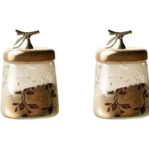 Glass Jar Twigy Frosted Lid, 1500 milliliters capacity