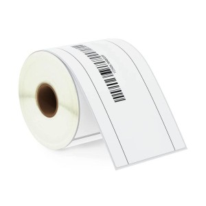 Glossy White Barcode Label Roll, 60mm x 40mm size