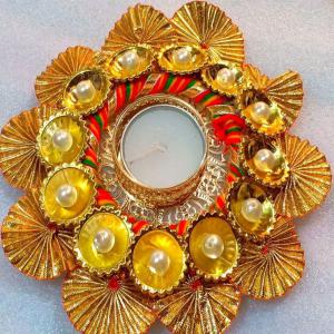 Golden Floating Diya