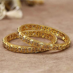Golden Polki Bangles
