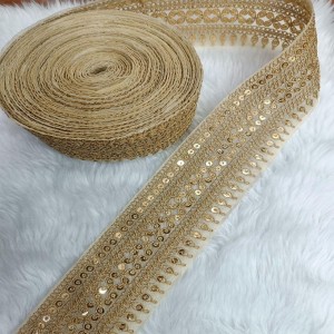 Golden Zari Lace