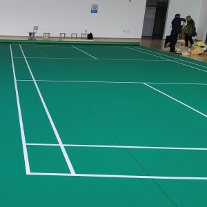 Green Badminton Court Flooring