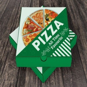 green box pizza, Eco-themed packaging concept