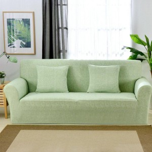 Green Linen Sofa Cover, Non waterproof & washable