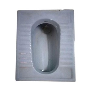 Grey Ceramic Indian Toilet Seat, Ceramic & low depth