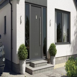 Grey Front Door, Exterior surface & smooth interior 
