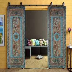 Hand Carved Barn Door, Single standard size 