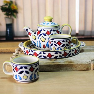 Hand Painted Kettle Set