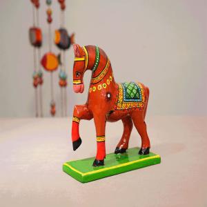 Handicraft Wooden Horse Statue