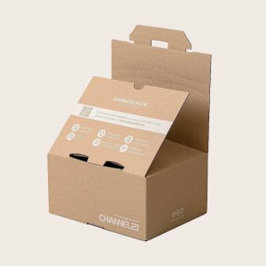 Handle Type Corrugated Carton, Grip-cut carry insert