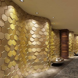 Hexagon 3d wall Tile, Honeycomb relief pattern
