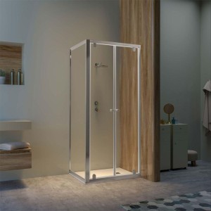 Hinged Transparent Shower 