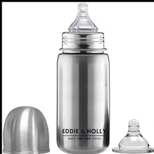 Holly Steel Feeding Bottles, Ss material, 180 grams