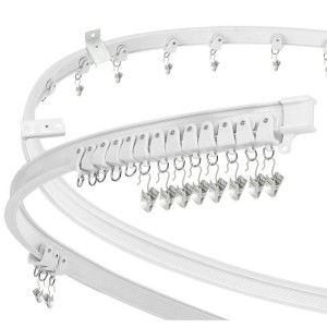 Hospital White Curtain Track