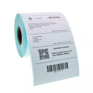 Industrial Barcode Roll, High-tack, removable adhesive