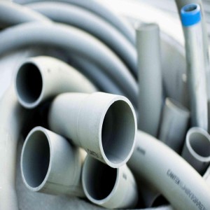 Ivory Electrical Conduit Pipes, 6m length, 25 mm size