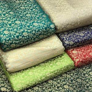 Jacquard Silk Banarasi Fabric