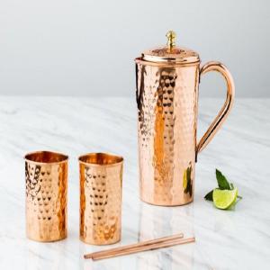 Jug Hammered Set