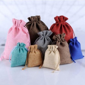 Jute Drawstring Gift Bag