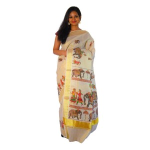 Kerala Kasavu Saree