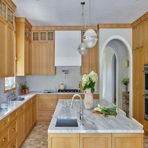 Kitchen Natural Wood Cabinets, Longevity & exteriors
