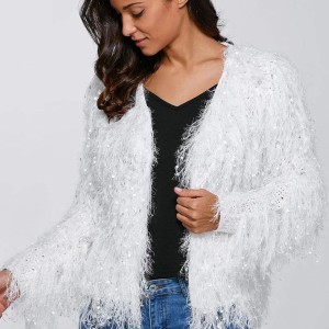 Ladies Feather Cardigan