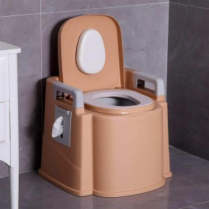 Lightweight Portable Toilet, easy-grip handle