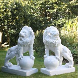 Lion Marble Statues