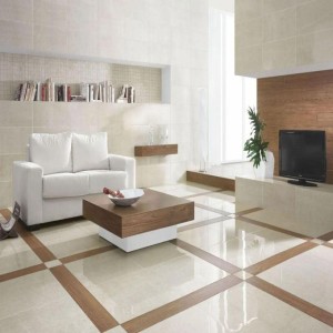 Polished Living Room Ceramic Floor Tiles