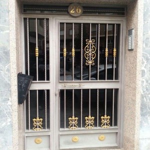 Main Door Grill, Swing open style, finished finish