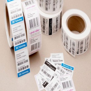 Matte Polypropylene Barcode Sticker, Tear-resistant