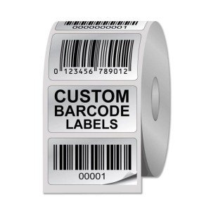 Matte Silver Barcode Label Roll, Suitable electronic