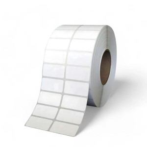 Matte White barcode sticker, A4, 100 Pack