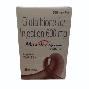 Maxiliv Glutathione 600mg Injection, Advanced detox