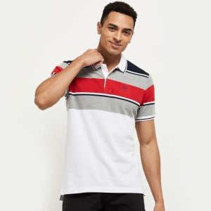 Men's Striped Polo T-Shirt 